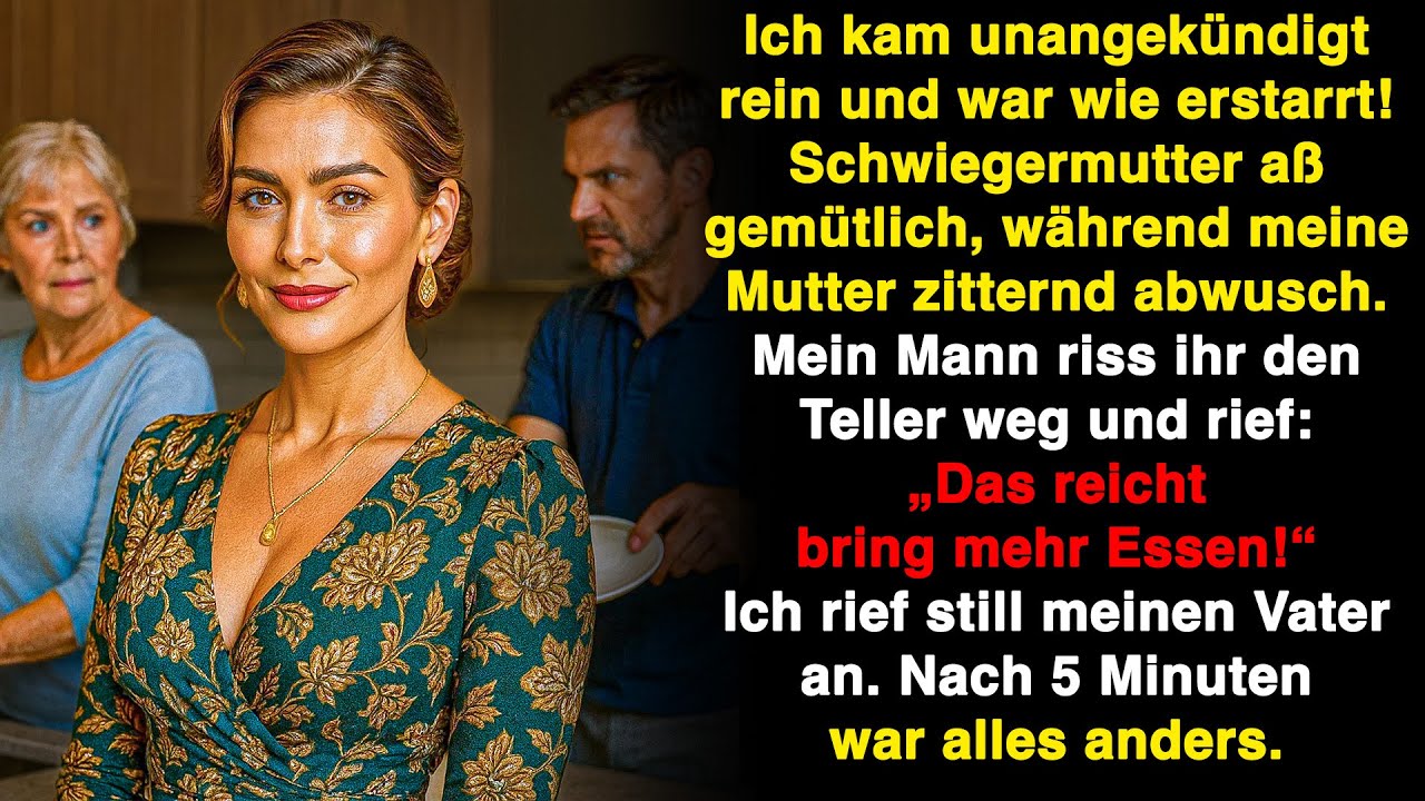 Ich trat ein und erstarrte- Mein Mann schrie meine Mutter an – doch 5 Minuten später alles anders!