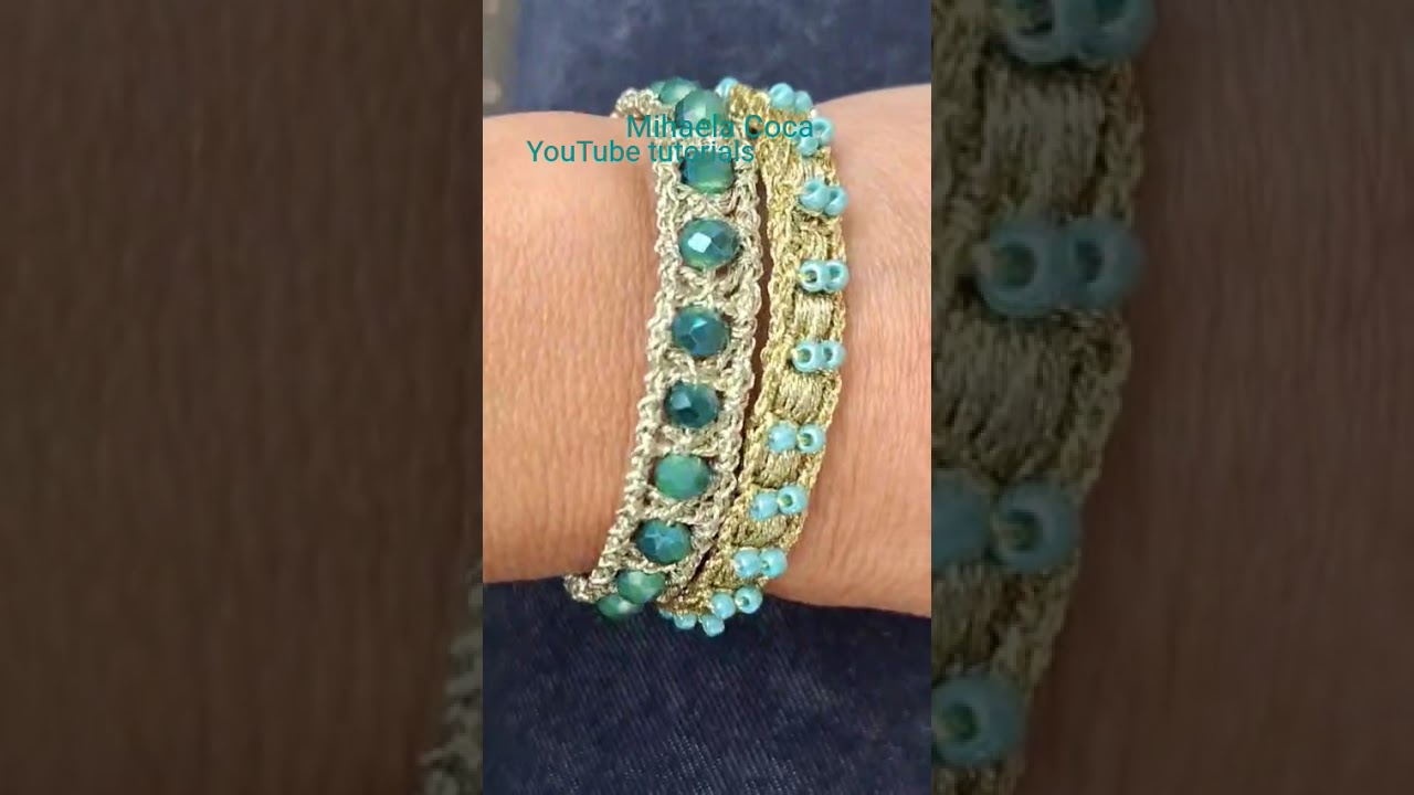 Trendy & Style Crochet bracelets 💙 Braccialetti all'uncinetto Trendy e Style 💙Pulseras de moda.