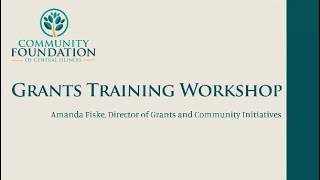 2026 Fall Grant Training Video