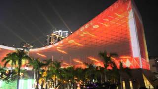 Light show, kowloon -