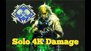 Solo 4k damage game with caustic . Apex Legens Season 14