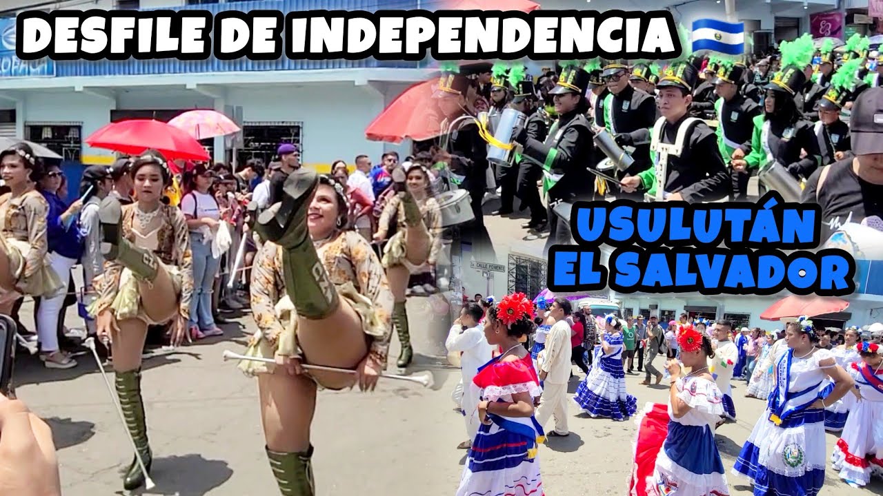 así se vivió el DESFILE de el 15 de septiembre 2024 en USULUTÁN EL SALVADOR