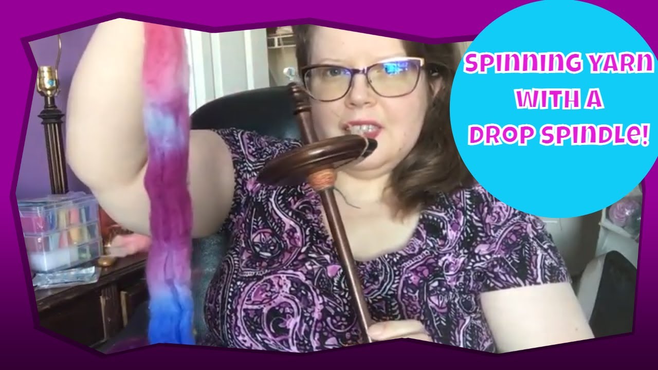 Tutorial: How to spin self-striping yarn on a drop spindle. Relaxing ...
