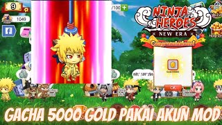 GACHA MOD ACCOUNT 5000+ GOLD GET NEW SSS MINATO SKIN 🔥 Ninja Heroes New Era screenshot 4