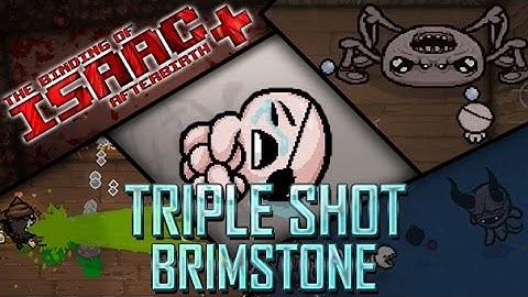 Triple Shot Brimstone - Cain Hard Mode - BoI: Afterbirth+ #1