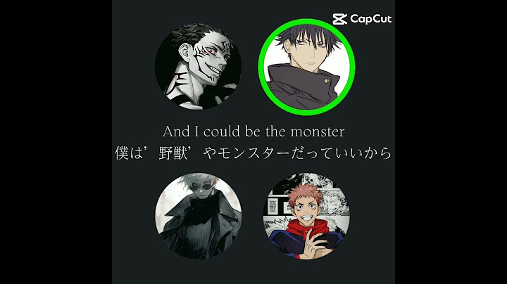 gojo,sukuna,megumi,yuji singing i wanna be your slave