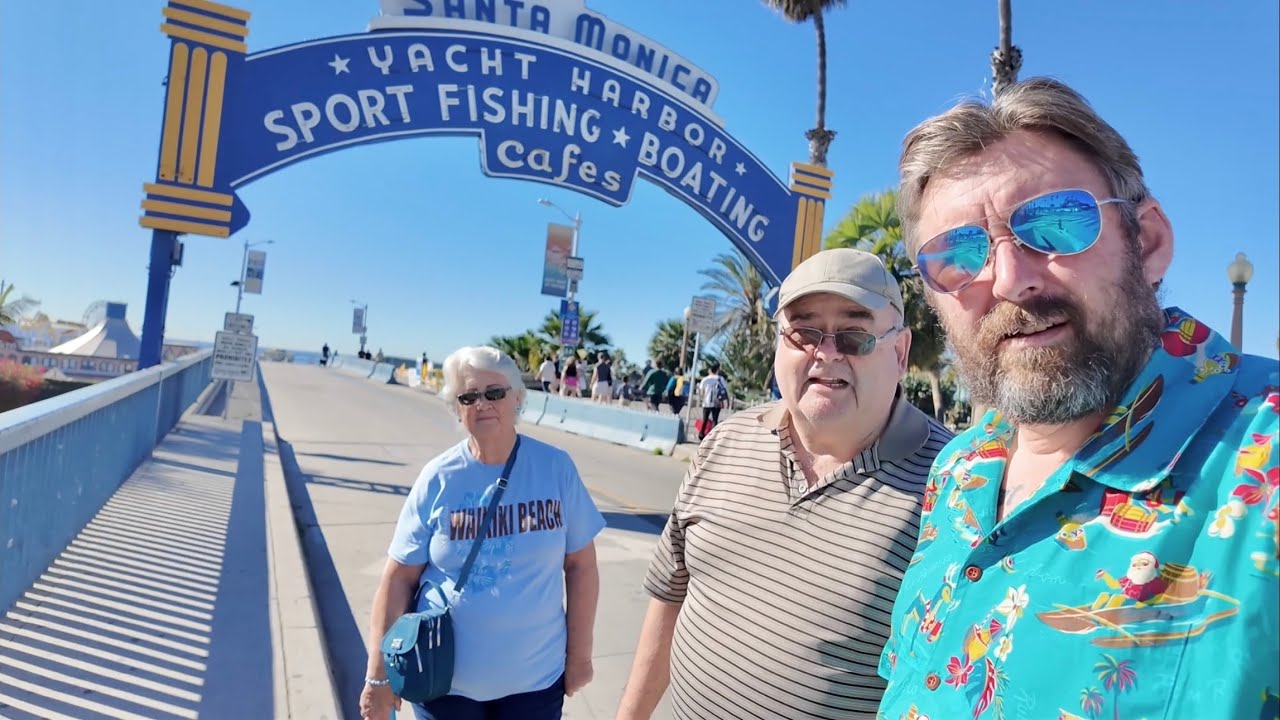 A Full Layover Day In Santa Monica - Visiting the Pier & Staying On Ocean Ave / West Coast Sunset