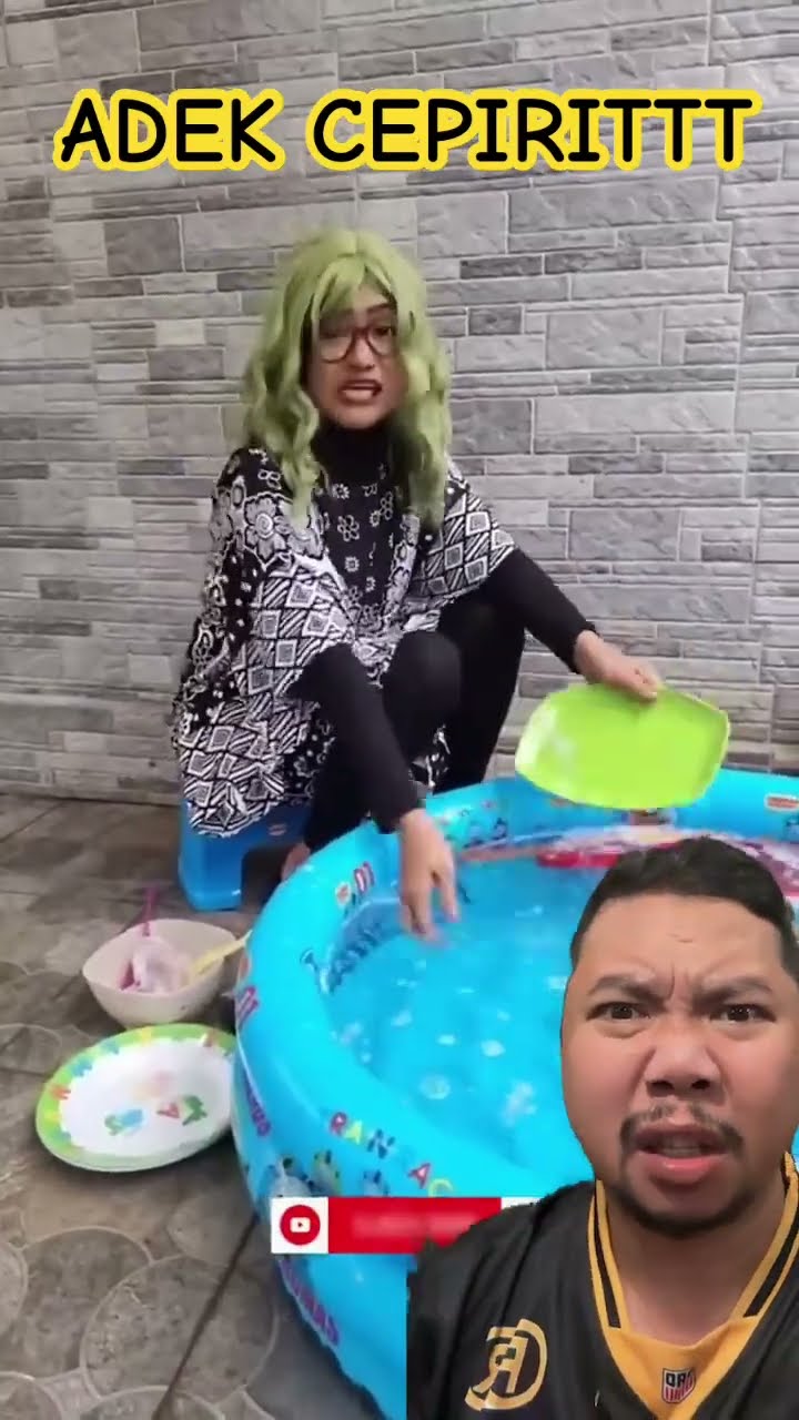 KOLAM ADEK BUAT CUCI PIRING MAMA!!!?? #comedy #funny #lucu #komedi #cute