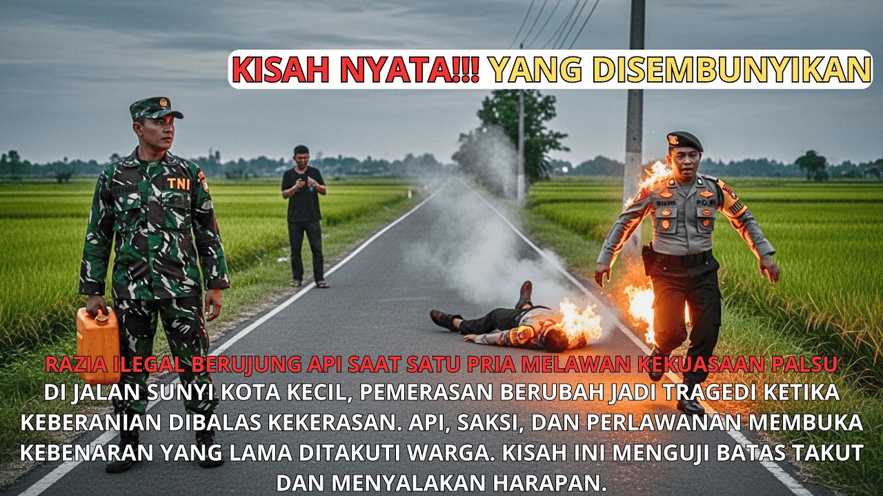 НЕЗАКОННЫЙ ПОЛИЦЕЙСКИЙ КПП ЗАВЕРШИЛСЯ ПОЖАРОМ, КОГДА ОДИН ЧЕЛОВЕК ОТКАЗАЛСЯ Встать НА КОЛЕНИ