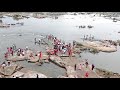 🚸Hampi Express Train Crossing Tungabhadra Dam Tungabhadra River at Huligemma Temple Huligi Vijaynagr