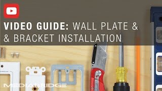 How To Install A Mediabridge Wall Plate With Bracket