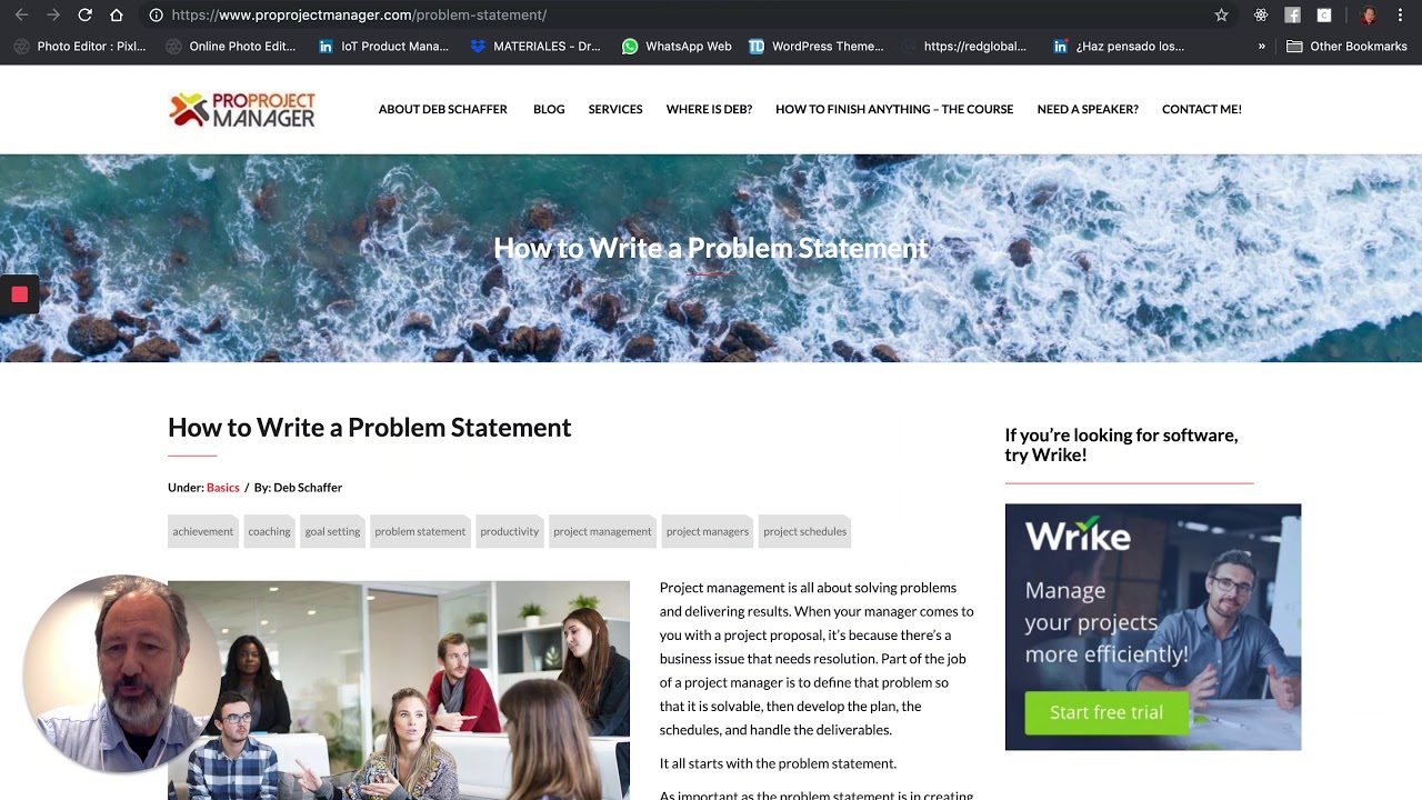 Learning how to write a problem statement - YouTube