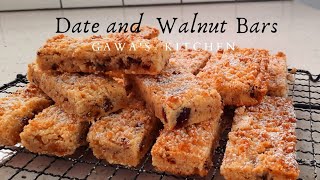 Date and walnut bars/Egg free date and walnut bars/gawa's kitchen/Southafricanyoutuber