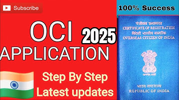 OCI APPLICATION 2025 Step By step Complete Guidelines | 100% success #ociapplication #ocicard