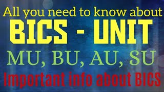 BICS - Units and their info (The British Institute Of Cleaning Science)