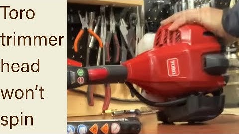 Toro trimmer head won’t spin, check for this.