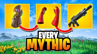 Evolution of ALL Mythic Weapons In Fortnite (Chapter 1 to 4)