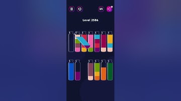 Get Color Level 2586 #watersortpuzzle #colorgames #watersort #watersortgame