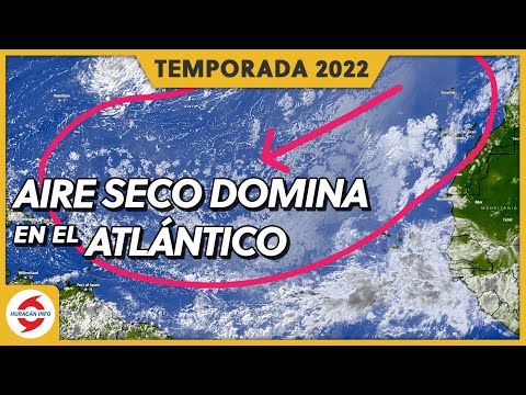 Invest 97L en el Pacífico Este. Aire seco dificulta el desarrollo de ciclones en el Atlántico.