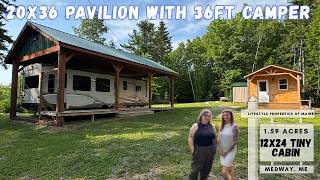 Tiny Cabin, Camper & Pavillion on 1.59± Acres | Maine Real Estate