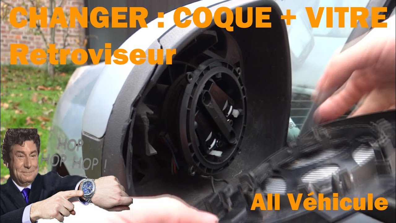 Changer un Miroir et la Coque d'un Rétroviseur TOUT VEHICULES [Tuto : Glace  Peugeot 207 et autres] - YouTube