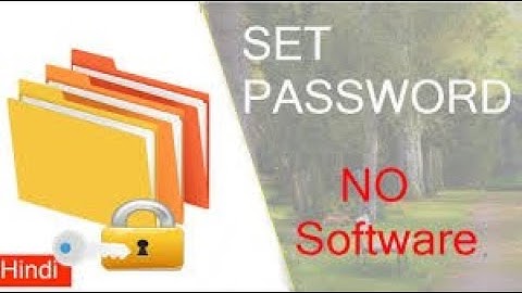 How to Lock Folders With Password in Windows 8 - 8.1 or 10 | Lock Folder Without Software in 2020