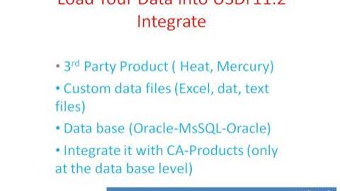 Load Your Data Into USDr11.2 : Part1