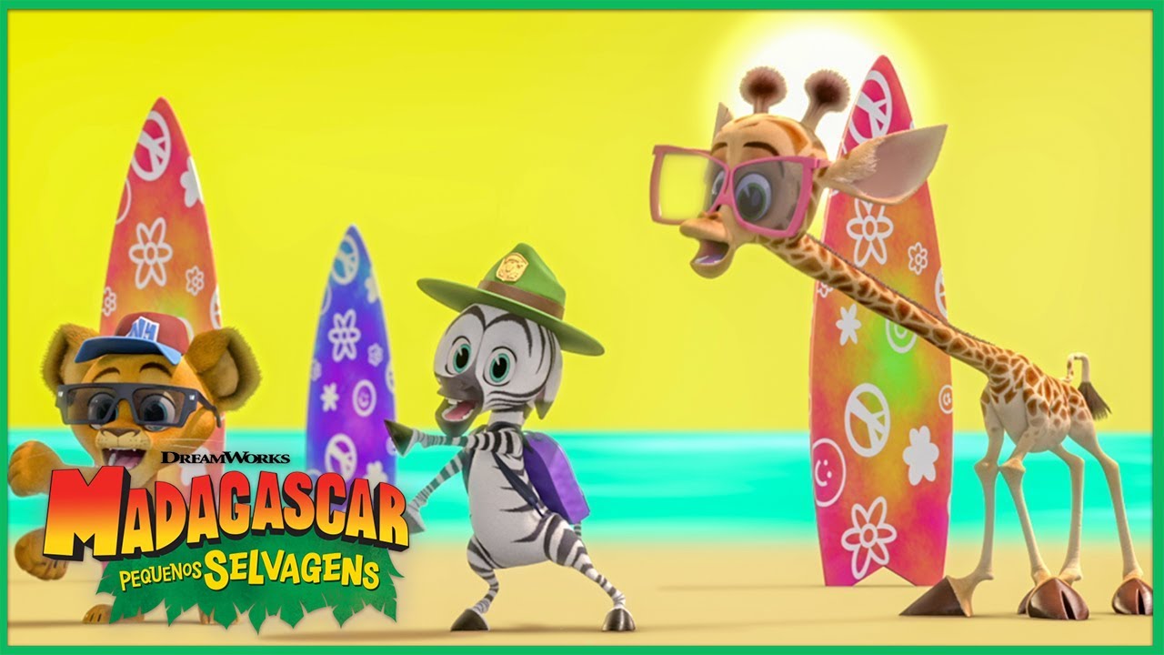 Festival de Surfe 🏄🏻‍♂️ 🌊 | DreamWorks Madagascar em Português