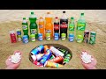 Different Mentos VS Different Fanta, Cola, Pepsi, Coca, Sting in Underground !