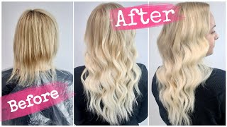How to apply TAPE IN HAIR EXTENSIONS ? TUTORIAL for short and thin hair ft E-litchi