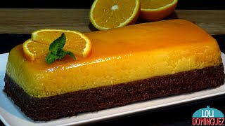 CHOCOFLAN DE NARANJA Y CHOCOLATE. RECETA FÁCIL. Loli Domínguez  Recetas paso a paso, tutorial