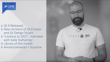 KDAB News Dec 2020 - Qt 6 released, Outlook 2021 with KDAB CEO Kalle Dalheimer, Library of the month
