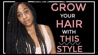Try THIS  Protective Style To GROW Out Your Natural HAIR! Ft Dossier!!!