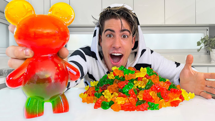 MAKING THE BIGGEST GUMMY BEAR IN THE WORLD !!! GIANT GUMMY BEAR