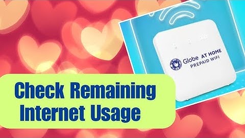 Check your data usage in globe home prepaid wifi ( with and without * globe home app )