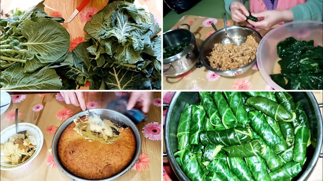 Karadeniz’de Yaşam 🌿 Mısır Ekmeği & Karalahana Sarması | Köy Sofrası