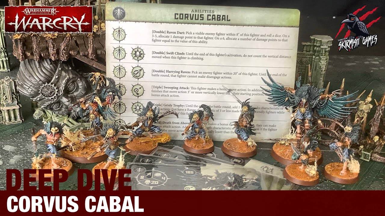 WARCRY BATTLE REPORT #5 - SYLVANETH v CORVUS CABAL - With Commentary &  Round Recap - Warhammer 