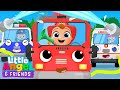 The Rescue Team | Policeman, Fireman, & Ambulance | Little Angel And Friends Fun Educational Songs