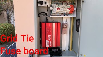 🆕Grid Tie Solar System  Fuse board Grid Tie System New Video