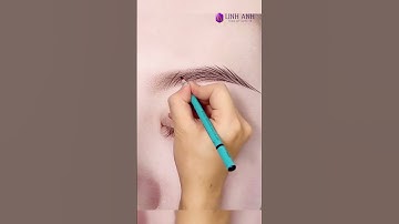 Hướng dẫn phẩy sợi chân mày | Thẩm Mỹ Linh Anh #shorts