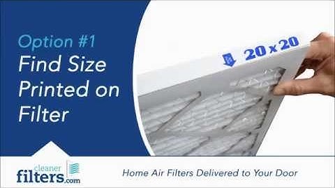 CleanerFilters.com #2 - How to Find Your Filter Size