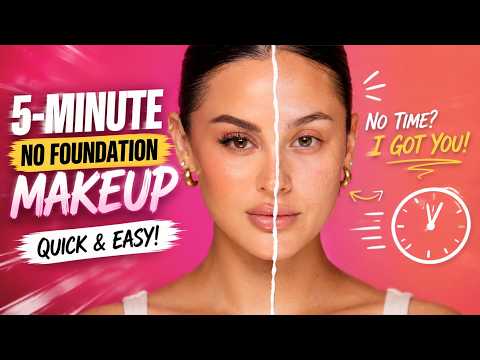 5-Minute Quick & Easy No Foundation Everyday Makeup l Christen Dominique