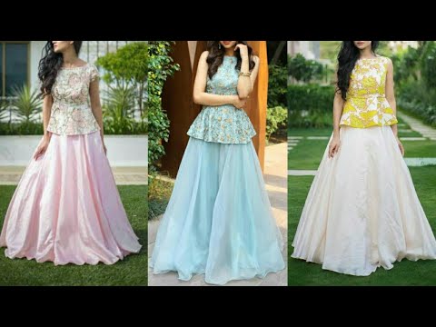 Latest peplum top with skirt Clearance