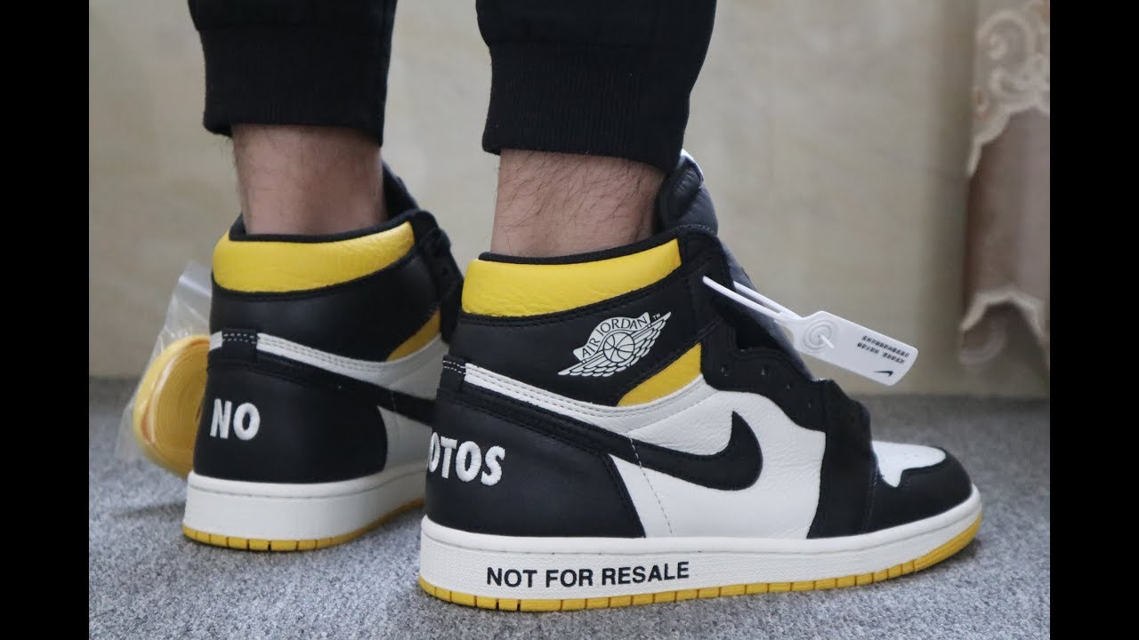 aj1 not for resale yellow