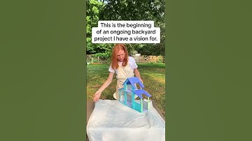 The start of my backyard bird house project #birdcondominium #birdhouses #diybirdhouse #backyardbird