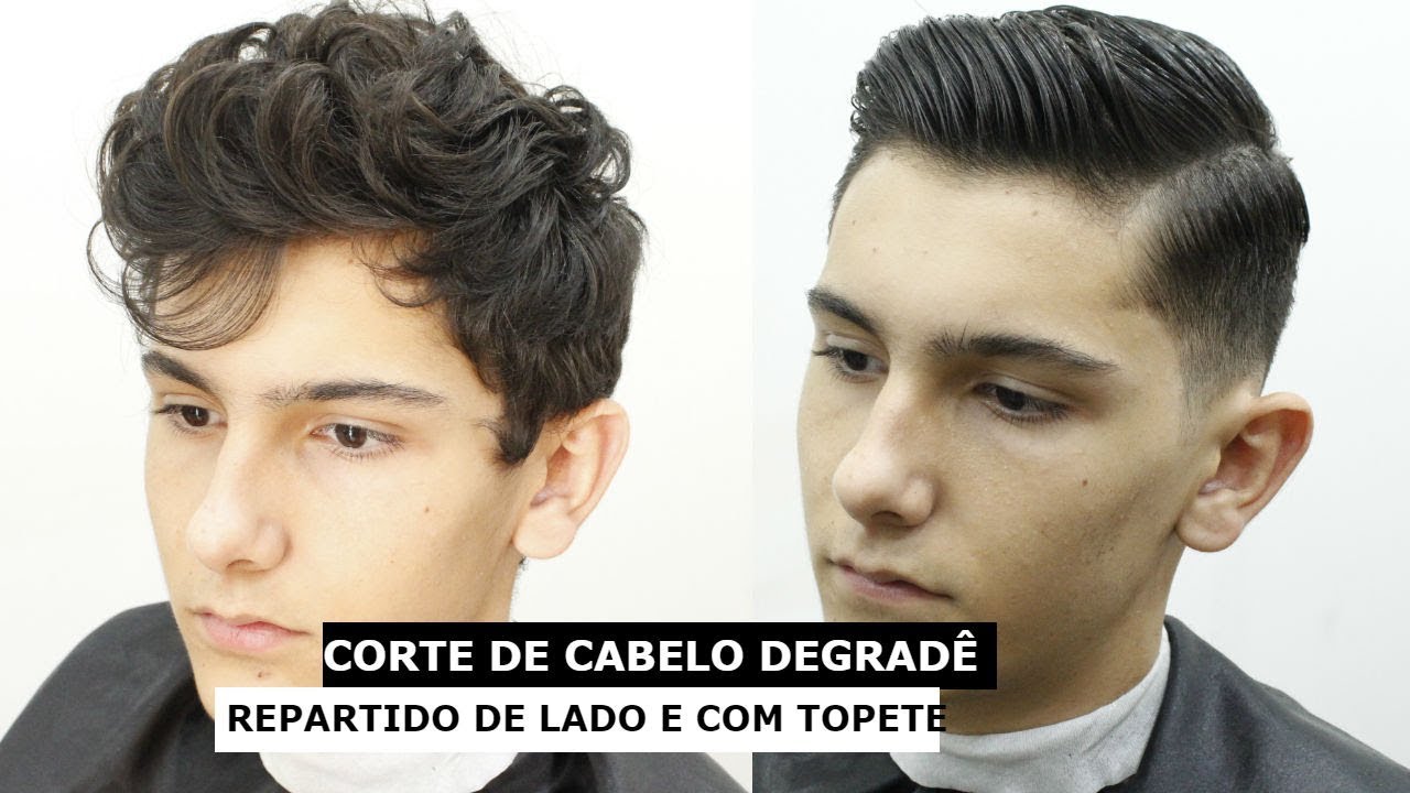 cabelo repartido pro lado masculino