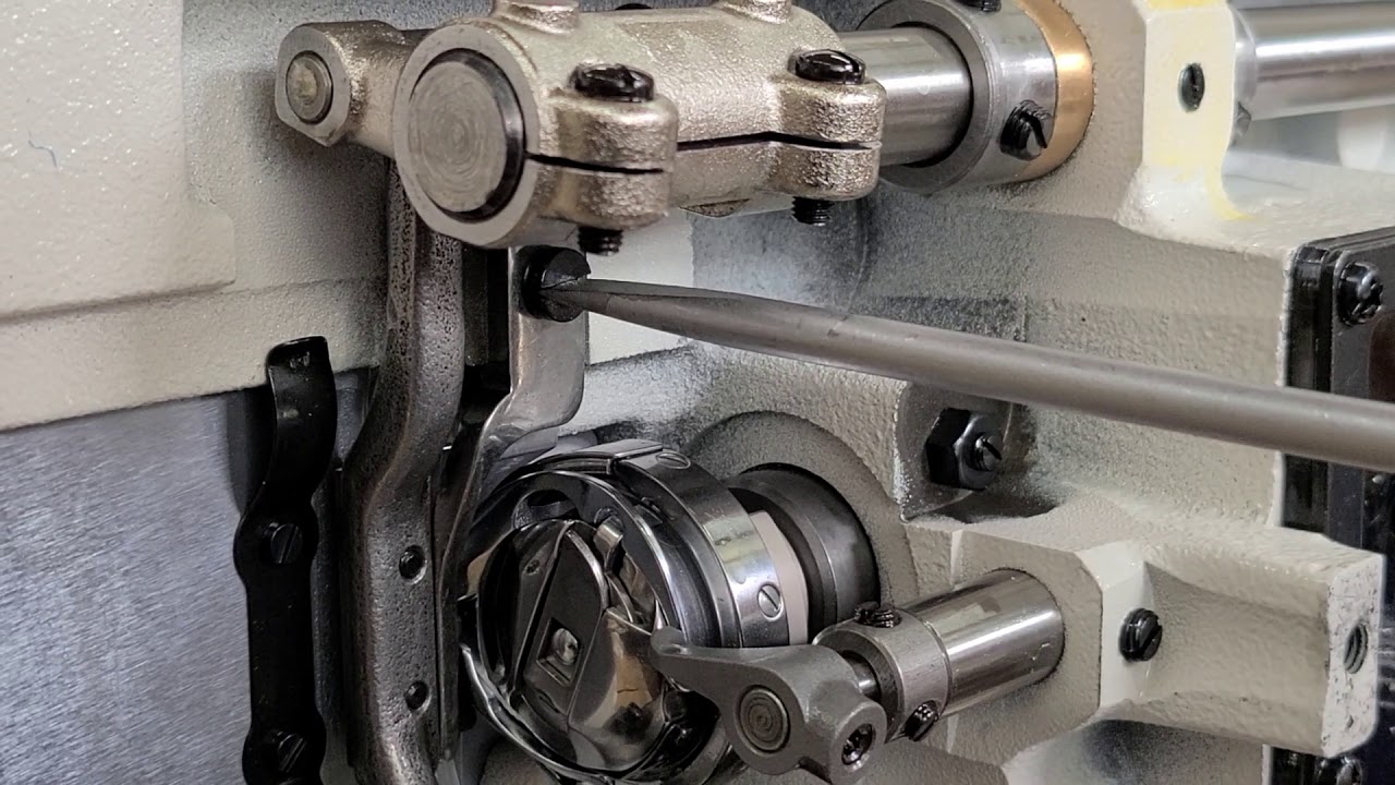 Juki DNU1541S position finger adjustment YouTube