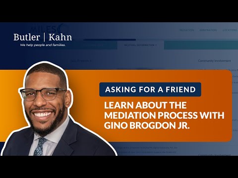 Asking For A Friend: Learn About the Mediation Process with Gino Brogdon Jr.
