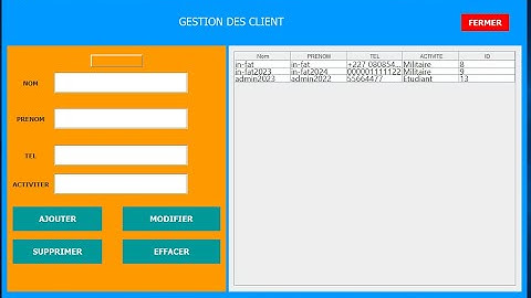 Projet de gestion des client avec java en utilisant Netbeans #partie2