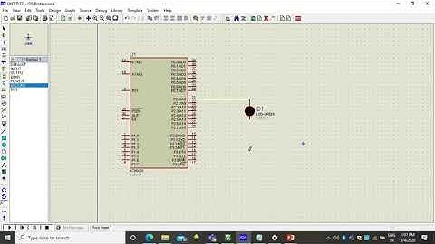 Blinking LED program by Configuring Timer Control Registers of 8051 using Keil and Proteus Software